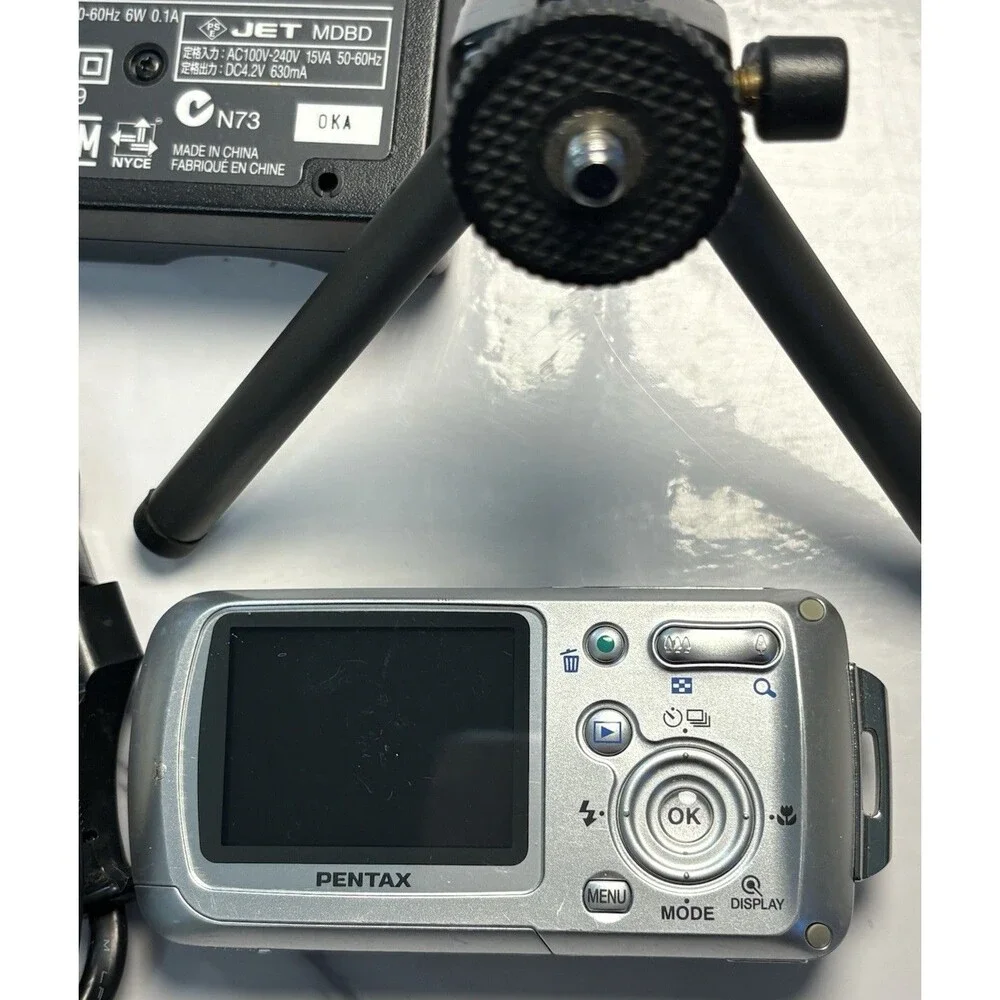 Pentax Optio WPi 6.0MP Waterproof Compact Digital Camera Silver Untested